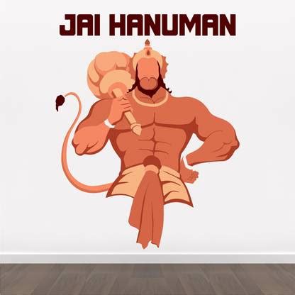 StickMe Jai Hanuman - Hindu god - jai shree ram - Decorative - Creative ...