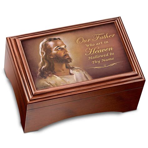 Buy Warner Sallman The Lord's Prayer Holy Land Olive Wood Prayer Cross ...
