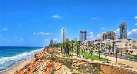 Download Israel Netanya City Beach Wallpaper | Wallpapers.com