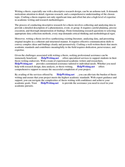 Image result for Descriptive Research Paper Example