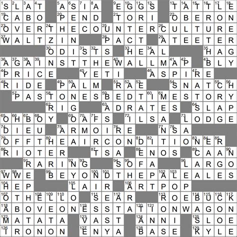 Evan Birnholz Classic Sunday Crossword - Printable Crossword Puzzles