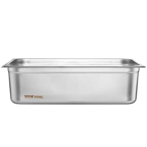 VEVOR 6 Pack Hotel Pans, Full Size Anti-Jam Steam Pan, 0.8mm Thick ...