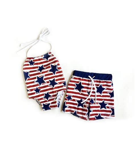 Brother and Sister Matching Swimsuits 4th of July Matching - Etsy