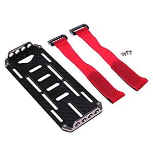 Buy ANGELDEAL Carbon Fiber Battery Mounting Plate for 1/10 Axial SCX10 ...