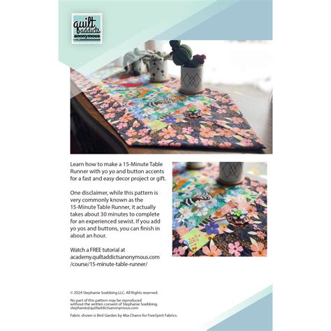 Image result for 15 Minute Table Runner Pattern