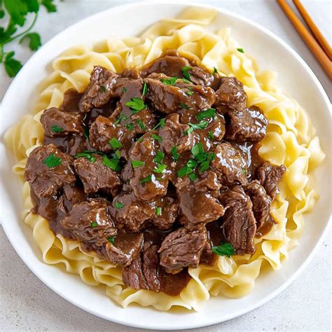 Beef Tips and Noodles - Insanely Good