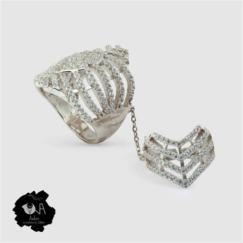 Royal Sterling silver Double Ring | Dheu