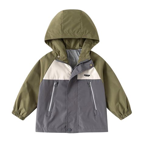 Agkizg Fall Boys Rain Jackets,Boys Waterproof with Hood Lightweight ...