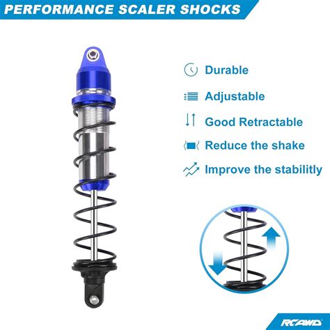 Buy for 1-5 Arrma 8s Kraton Shock Absorber Rear Damper 190mm Machined ...