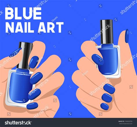 Blue Nail Polish Clip Art