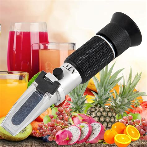 LABART Brix Refractometer with ATC, Handheld Brix Meter 0-32% Portable ...