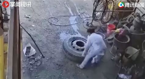 越南一男子用凉水浇货车轮胎被炸飞身亡！恐怖全程被监控拍下 | 北晚新视觉