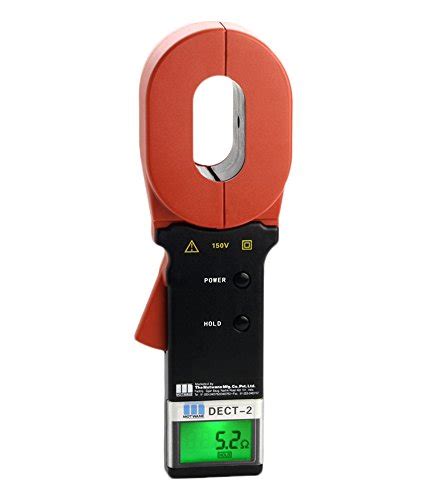 Motwane DECT-2 4-Digit Digital Earth Clamp Tester, 0.01 to 1200 Ohms ...