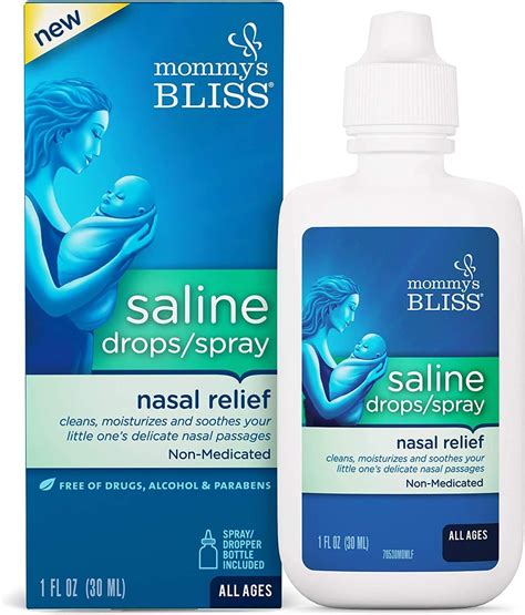 Amazon.com: Mommy's Bliss Saline Drops/Spray, Nasal Relief for Newborns ...