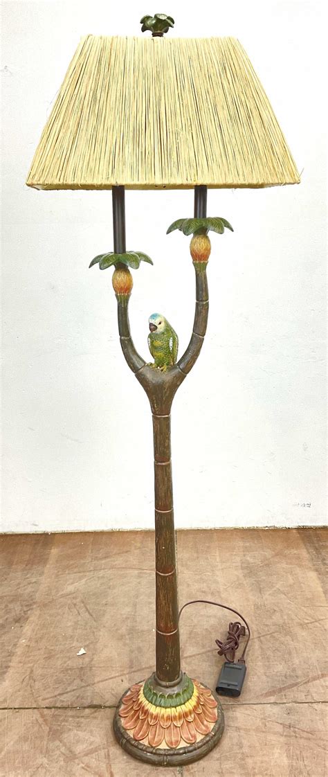 Lot - Transitional Style Tropical Floor Lamp