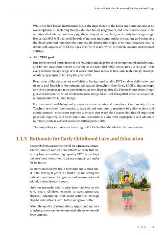 Page 17 - National Curriculum Framework for Foundational Stage 2022