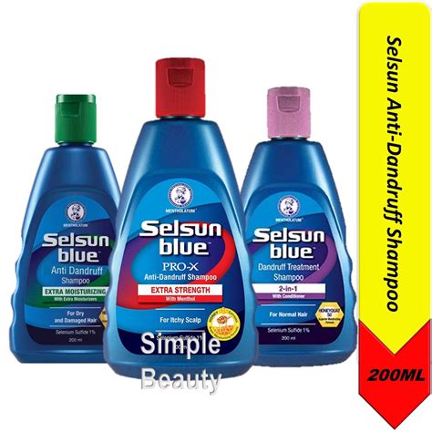 Selsun Blue Anti Dandruff Shampoo, 200ml | Shopee Singapore
