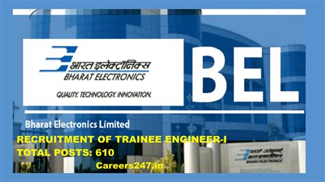 Bharat Electronics Limited (BEL) Trainee Engineer I Recruitment 2025 ...