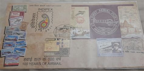 Airmail 100 Year Centenary of Allahabad Naini Flight First Day Cover of ...