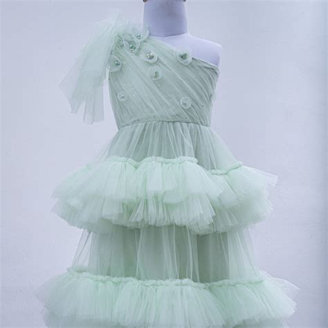 ANOUK DRESS IN NEO MINT – HappyLilliput