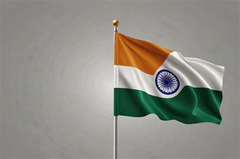 Minimalistic india flag background with clean tricolor design | Premium ...