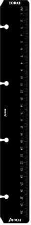 Filofax A4 Ruler Page Marker - Black : Amazon.in: Office Products