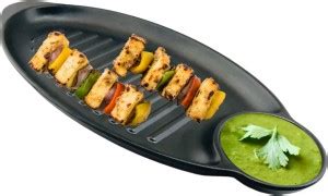 DLM Melamine Black Serving Dip Starter Sizzler Platter Plates Tray ...