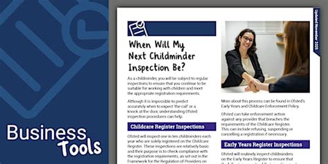 Preparing for a Childminder Ofsted Inspection - Twinkl