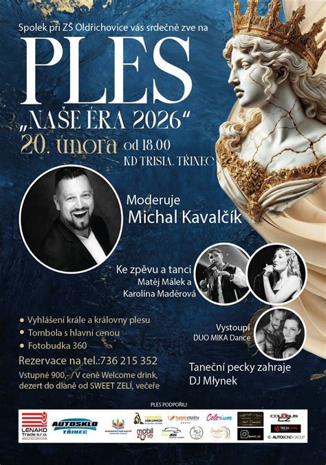 Ples "Naše éra 2026", Trisia, Frydek-mistek, 20 February 2026 | AllEvents