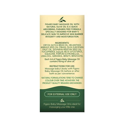 Figaro Baby Massage Oil 100Ml Price, Uses, Side Effects, Composition ...