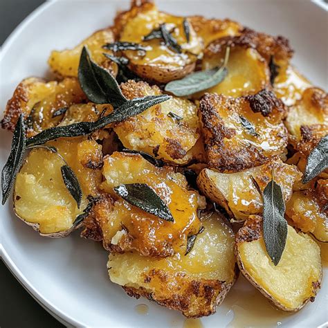 How to Make Crispy Brown Butter Sage Smashed Potatoes