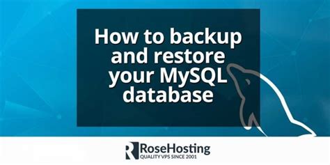 Restore Database MySQL 的图像结果