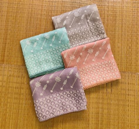 Pure Organza Silk Chikankari Embroidery Ada Lehariya Saree with Croche ...