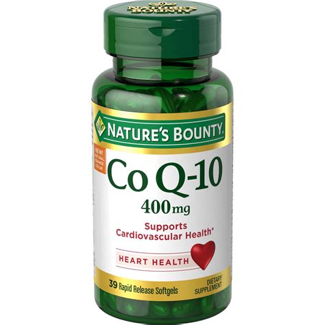 Nature\'s Bounty Nature's Bounty Co Q-10 Max Strength Softgels - 400 ...