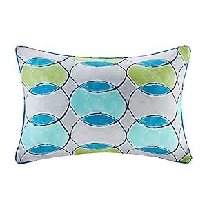 Buy Madison Park Gaviota Printed Circles 3M Scotchgard Outdoor Oblong ...