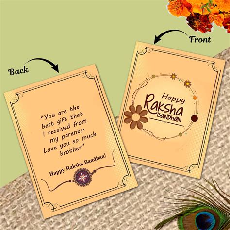 Buy Premium Rakhi Gift Set with Designer Rakhi, 9-Inch Silver Plated ...