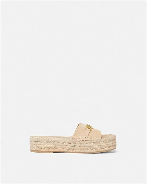 Medusa '95 Suede Espadrilles 30 mm Beige | VERSACE US