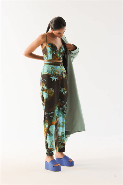 Blue - Florid Bralette – Bhawa Design Studio