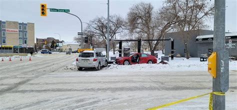 UPDATE: Serious collision shuts down Notre Dame Avenue and Isabel ...