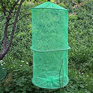 NYLSA Portable Foldable 2 Layer Nylon Crab Lobster Fishing Catch Net ...