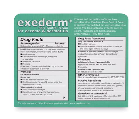 Exederm Eczema Flare Control Cream - Walmart.com
