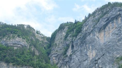 Download wallpaper 1366x768 rock, relief, trees tablet, laptop hd ...