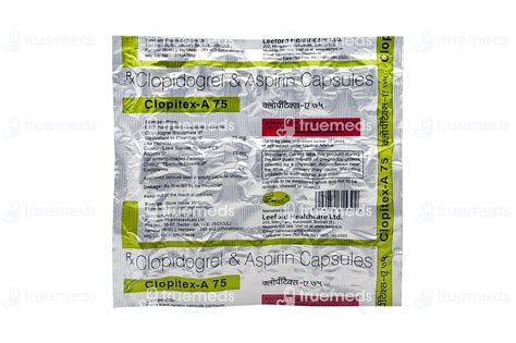 Clopitex A 75/75 MG | Order Clopitex A 75/75 MG Capsule Online at Truemeds