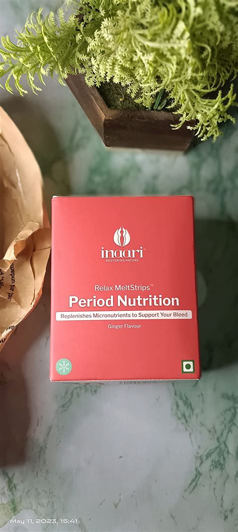 Buy Inaari Relax Period Nutrition Oral Strips Provides Nutrients ...