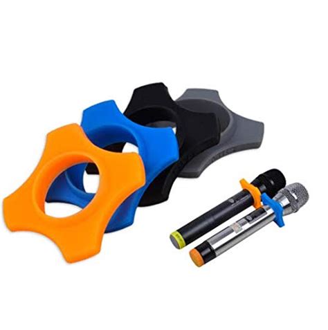 DNHCLL 4 PCS Rubber Microphone Anti-roll, Anti-fall And Anti-slip ...