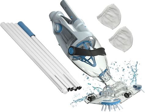 KOKIKO Cordless Pool Vacuum for Above Ground Pool, Rechargeable Pool ...
