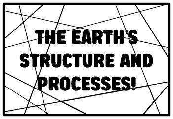 THE EARTH'S STRUCTURE AND PROCESSES! Grade 7 And 8 Science Coloring ...