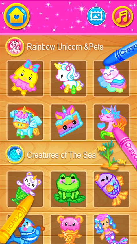 Glitter Coloring, Drawing and Painting Class & Games for Kids - App on ...