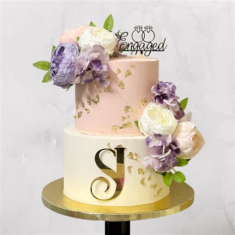 Engagement 2 tier Cake