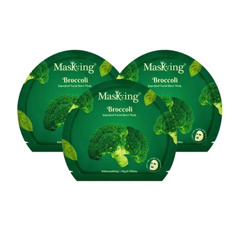MasKing Superfood Broccoli Facial Sheet Mask for Skin Brightening ...